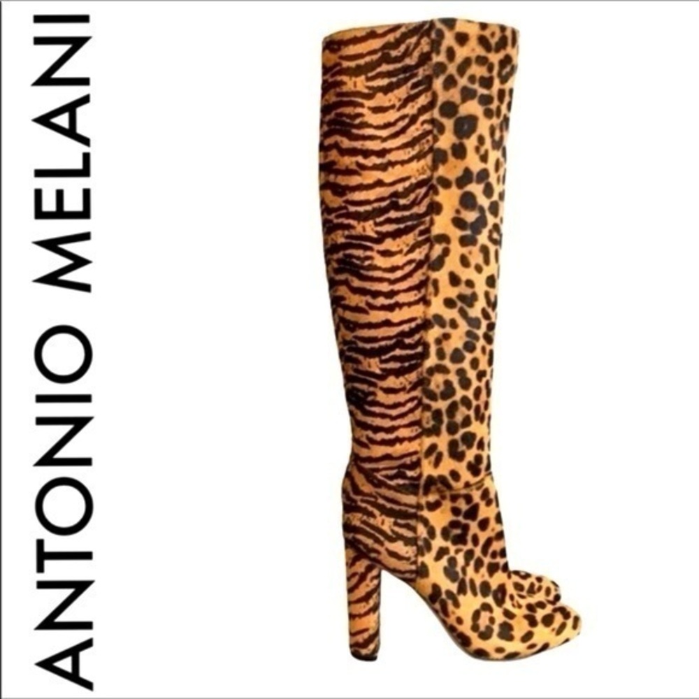 Antonio Melani Corren Leopard calf boots
